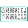 Gzhel Roses (M674) - Nail Stamping Plate