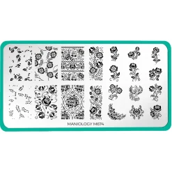 Gzhel Roses (M674) - Nail Stamping Plate
