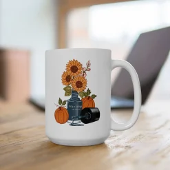 Harvest Bouquet Ceramic Coffee Mug 15oz