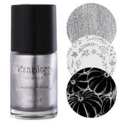 Harvest Hues: Silver Birch (B530) - Silver Metallic Stamping Polish