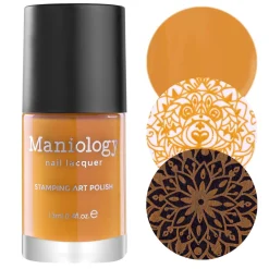 Hatha (B398) - Cream Orange Stamping Polish