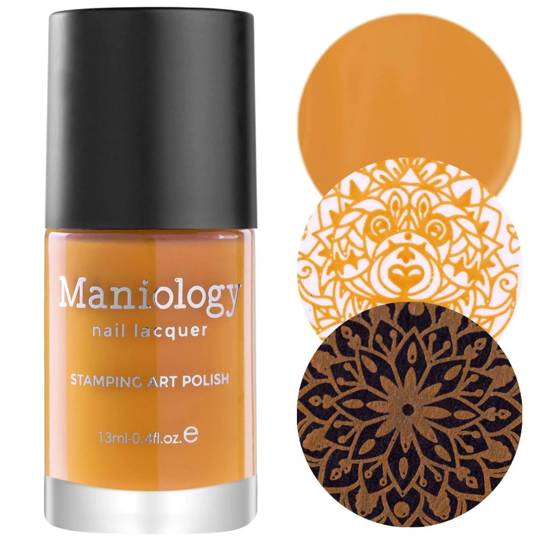Hatha (B398) - Cream Orange Stamping Polish