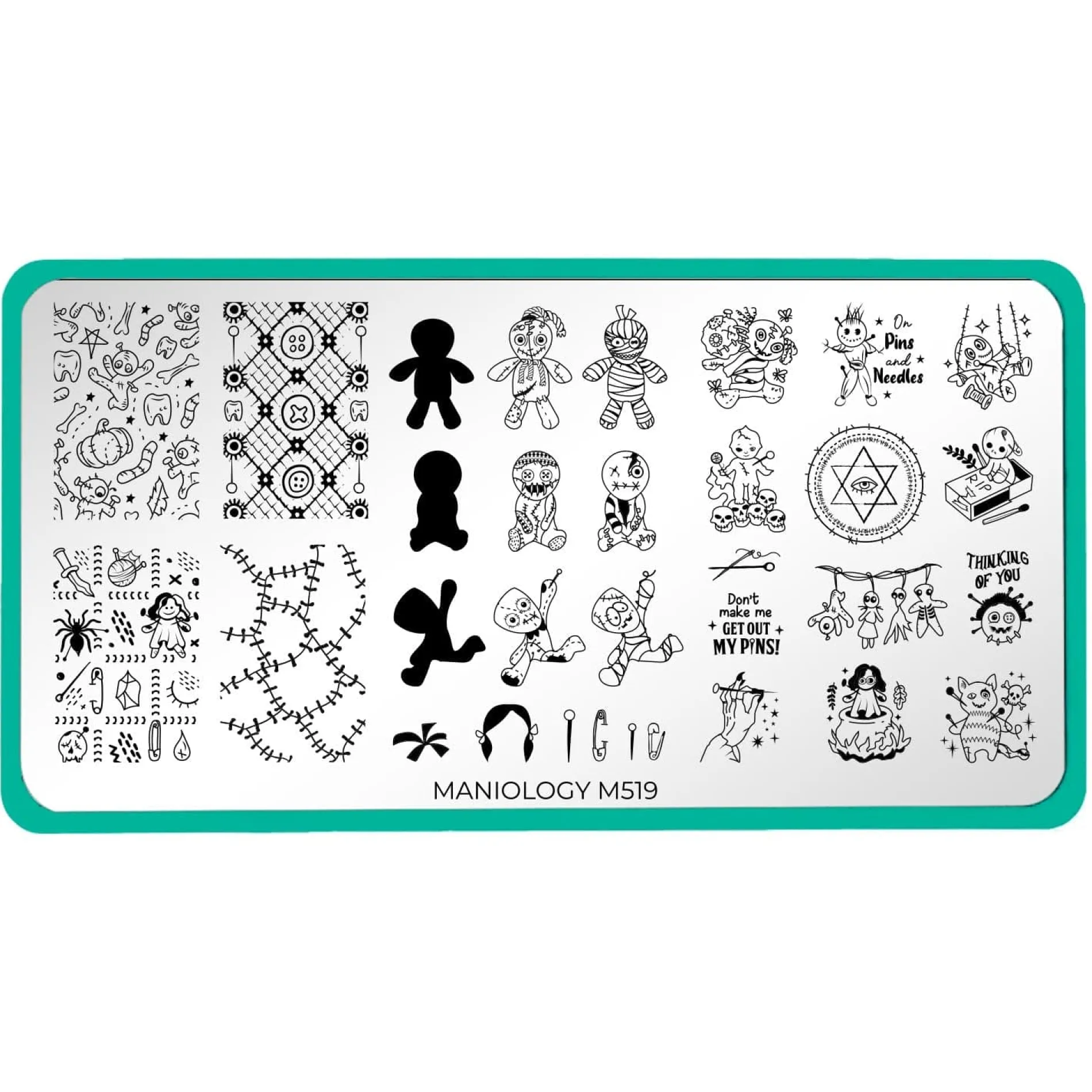 Hella Voodoo (M519) - Nail Stamping Plate