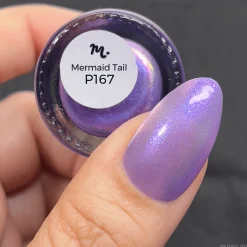 High Tide: Mermaid Tail (P167) - Purple Shimmering Jellies Nail Polish