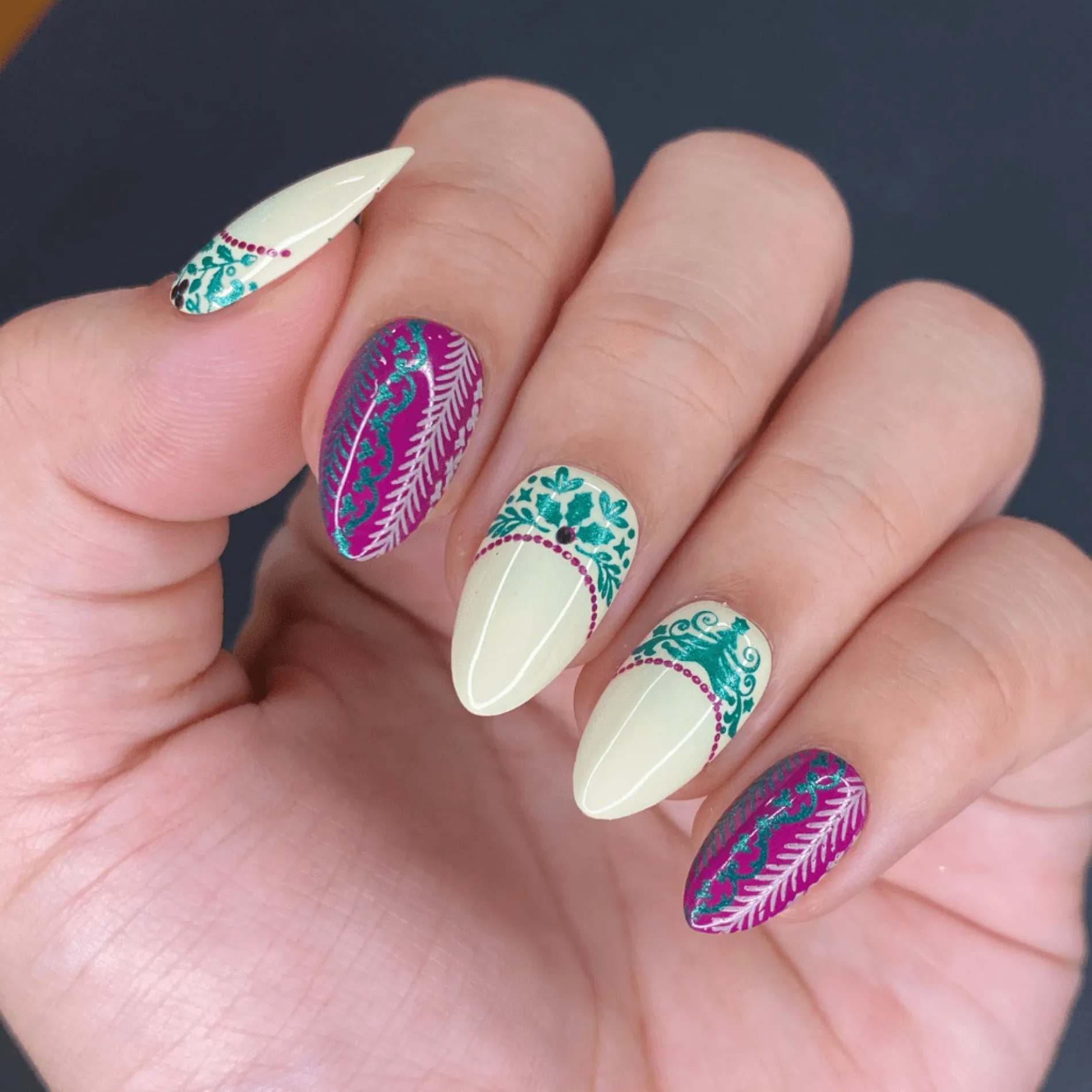 Holiday Cheer: Set of 3 Nail Stamping Plates