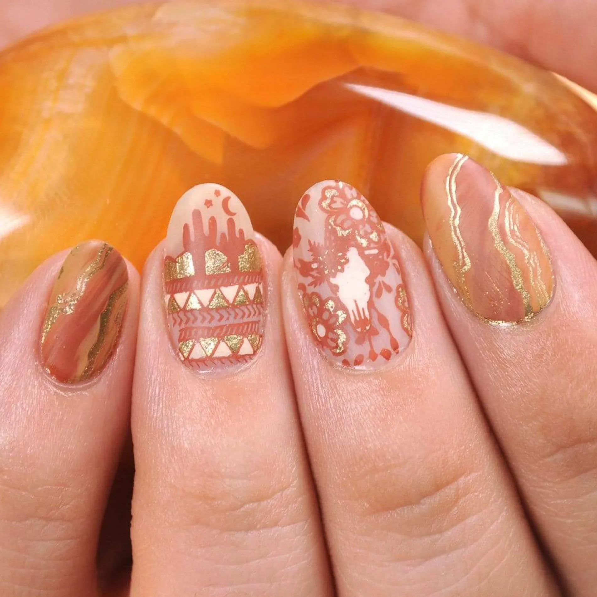 Indio (B332) - Burnt Orange Stamping Polish