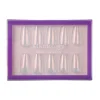Iridescent Clear Press On Nails - Medium Coffin
