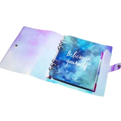 Iridescent Nail Stamping Plate Organizer Binder