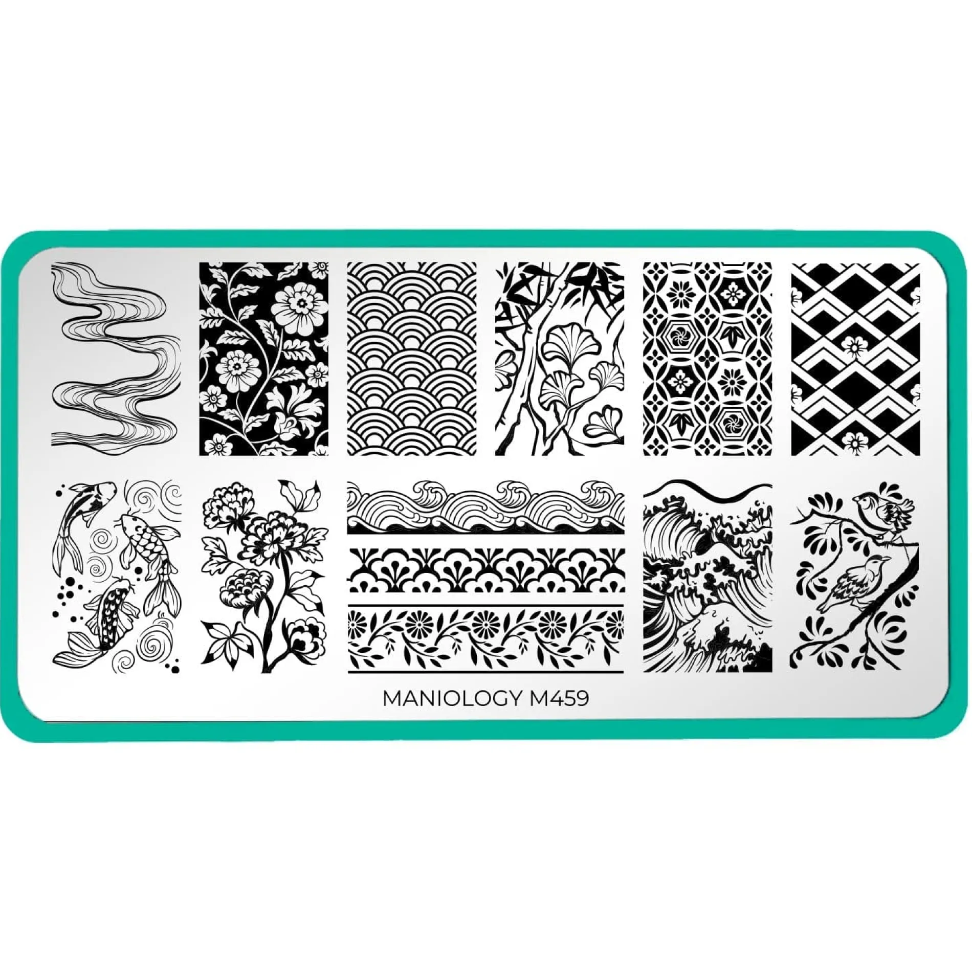 Japanese Ceramics (M459) - Nail Stamping Plate