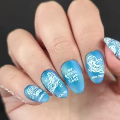 Jellyfish Bloom (M486) - Nail Stamping Plate