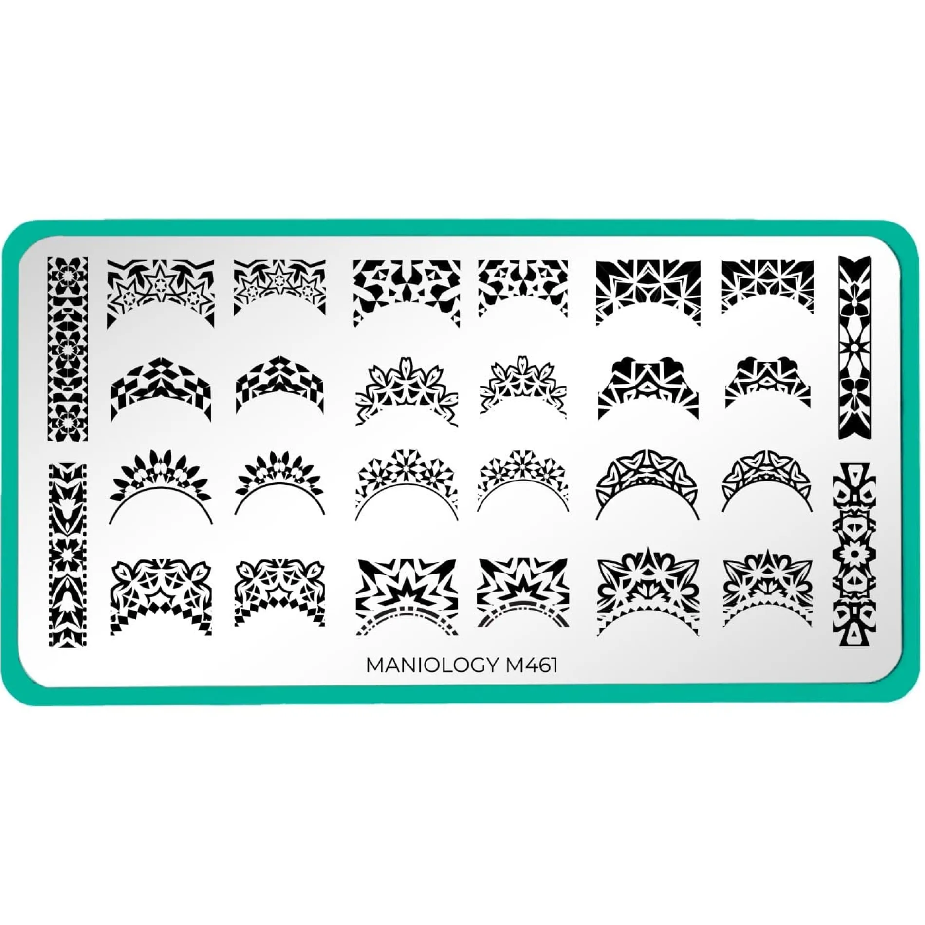 Kaleidoscope French (M461) - Nail Stamping Plate