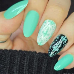 Kitschmas: Frosty Cheer (B534) - Blue Creme Stamping Polish