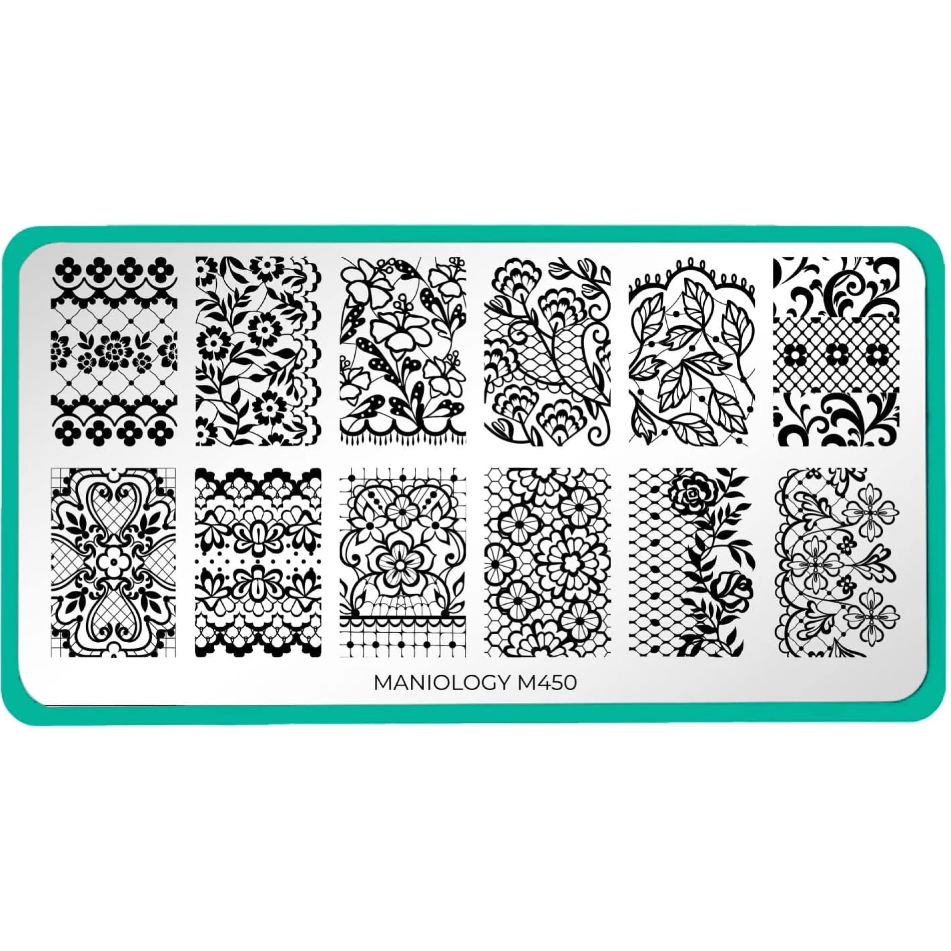Lacey Lovers (M450) - Nail Stamping Plate