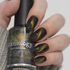Lost in Space: Alien Energy (P189) - Green Gold Magnetic Nail Polish