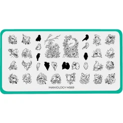 Love Birds (M569) - Nail Stamping Plate