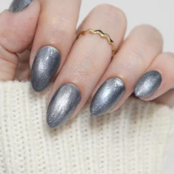 Mermaid Mirage: Midnight Riptide (P183) - Dusty Periwinkle Magnetic Nail Polish
