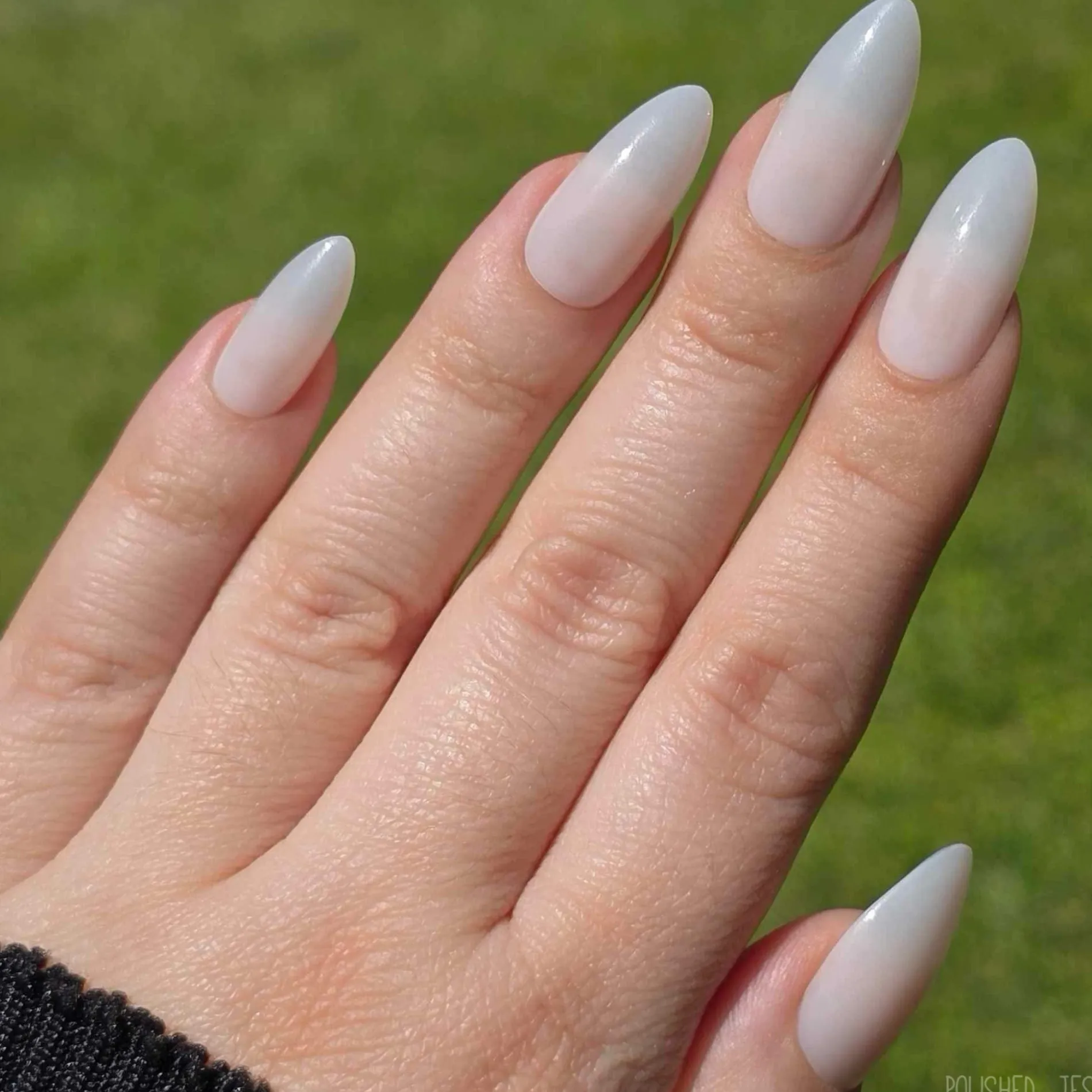 Milk Press On Nails - Medium Almond