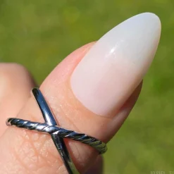 Milk Press On Nails - Medium Almond