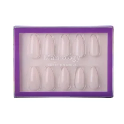 Milk Press On Nails - Medium Almond