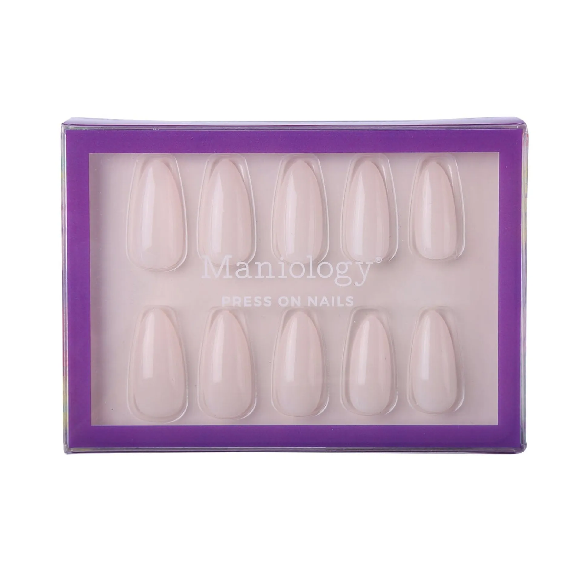 Milk Press On Nails - Medium Almond