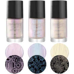 Moonbeams: 3-Piece Iridescent Shimmer Stamping Polish Set