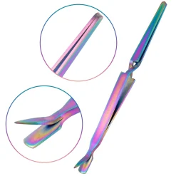 Multipurpose Cuticle Pusher Cleaner and Pincher tool
