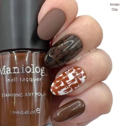Mythos Collection: Annato Clay (B196) Dirt Brown Stamping Polish
