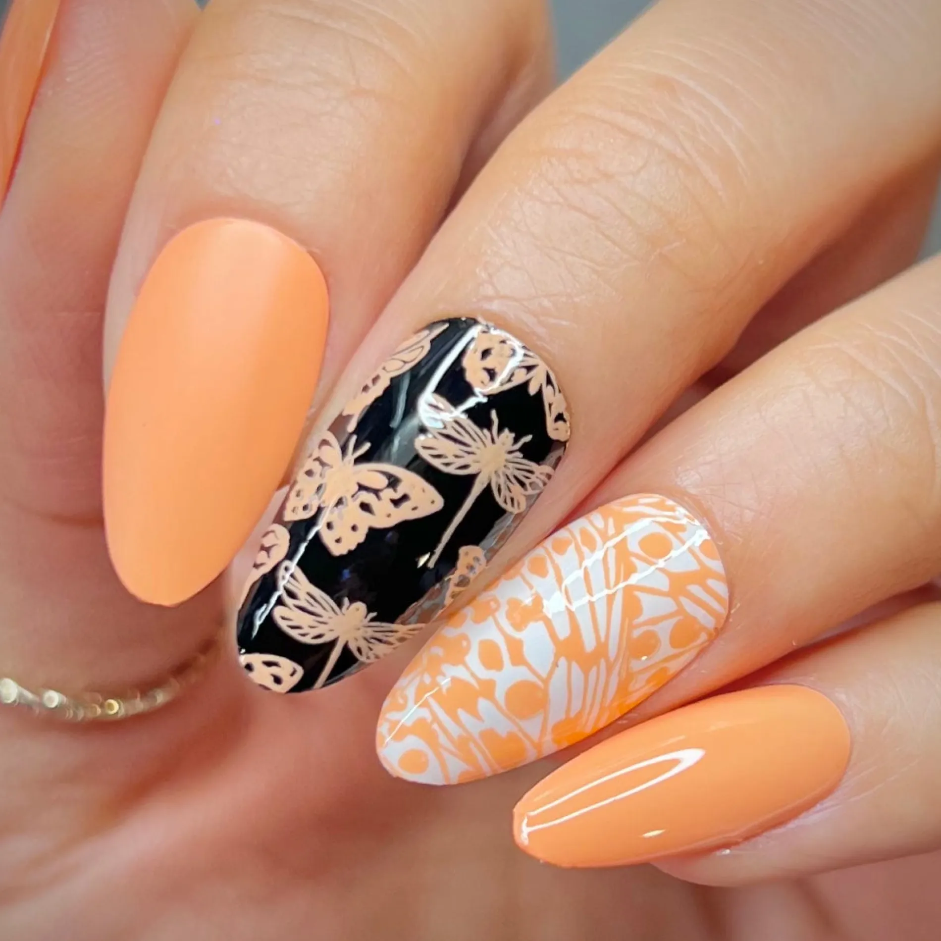 Nectar (B506) - Cream Peachy Orange Stamping Polish