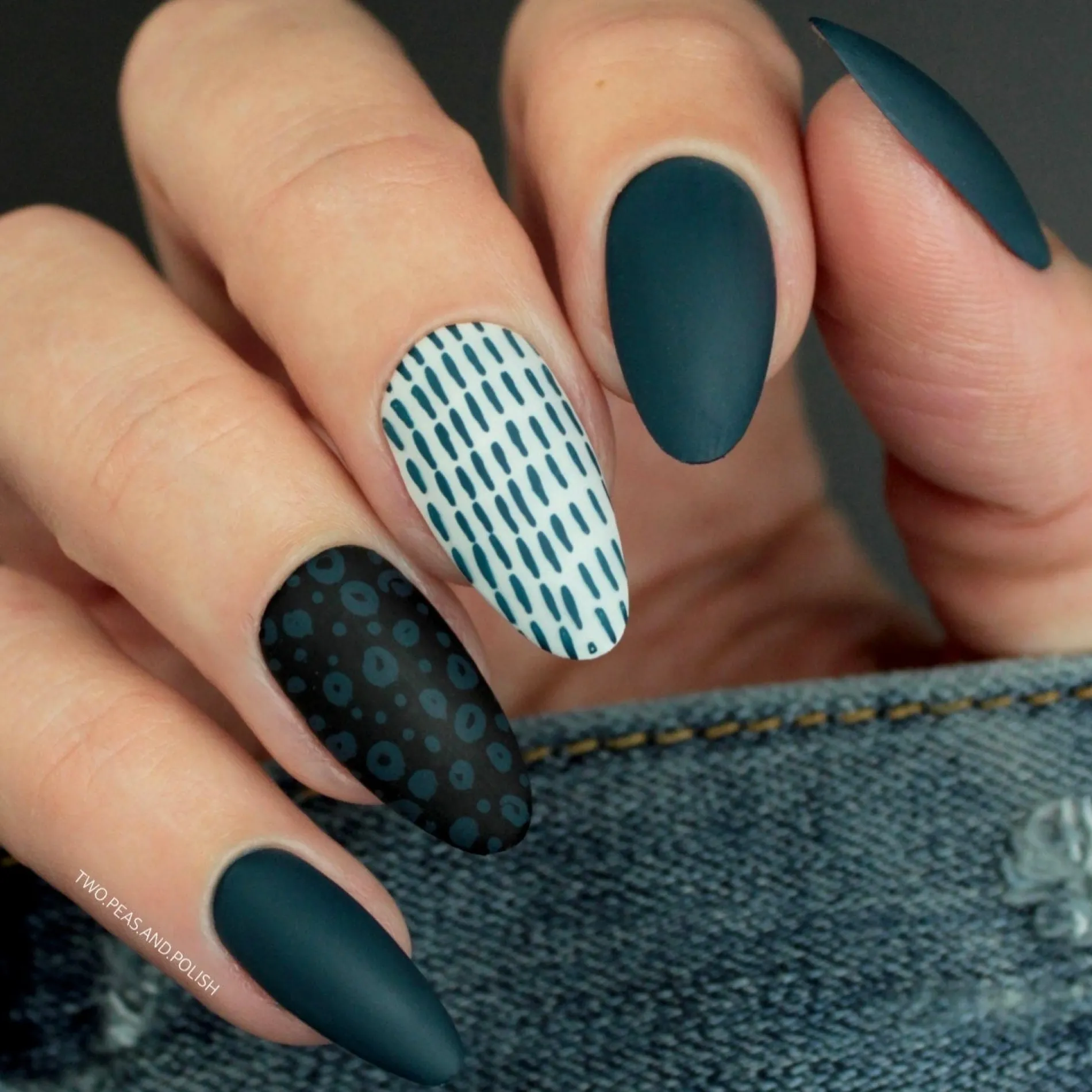Night Forest: Dusk (B300) Dark Blue Stamping Polish
