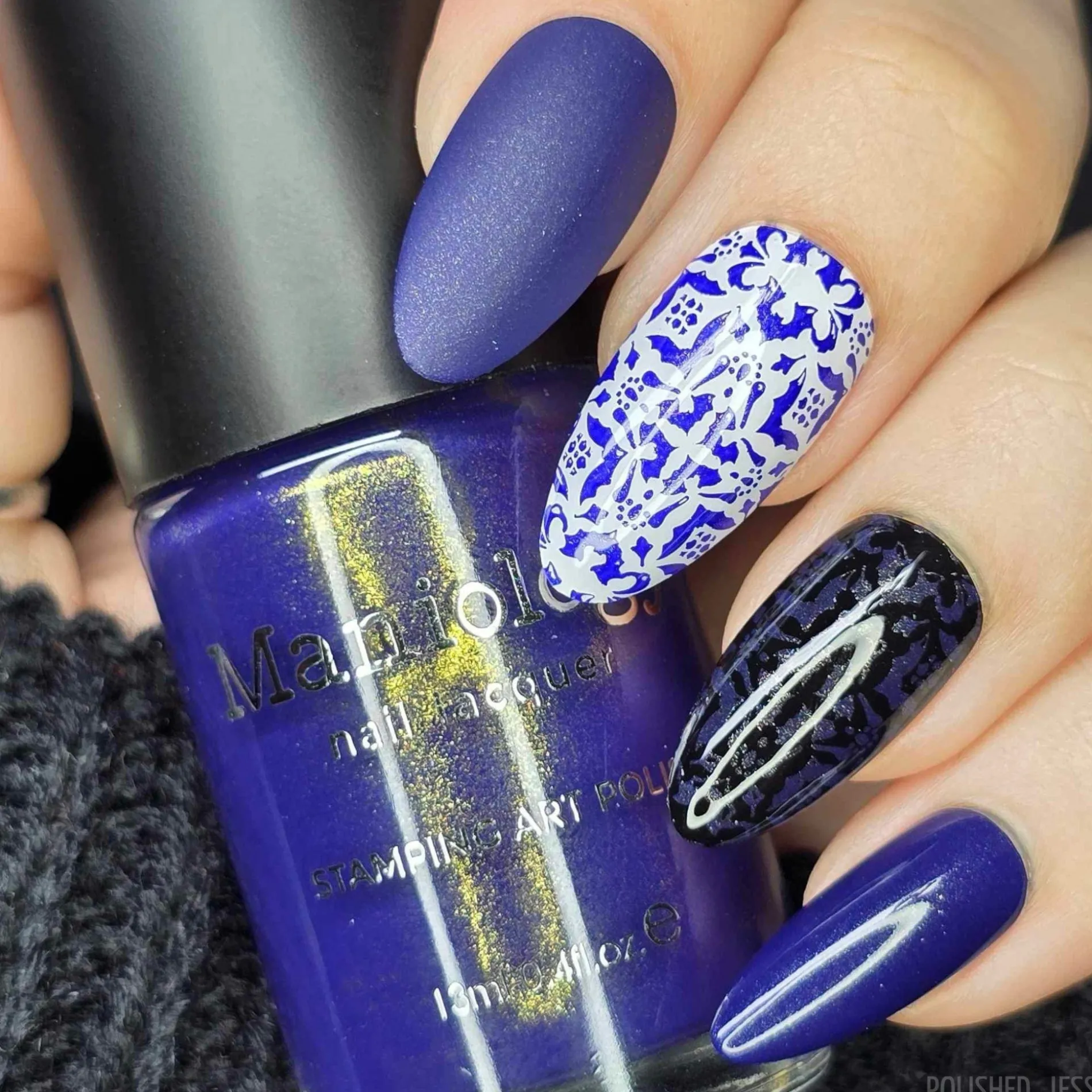 Nightshade: 3-Piece Gold Shimmer Stamping Polish Set