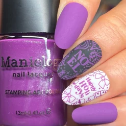Northern Gleam: Aurora Veil (B566) - Purple Pearl Cream Stamping Polish