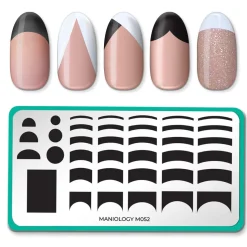 Pardon my French Stamping Bundle - 1 Plate, 2 Stamping Polishes, 1 Smudge Free Top Coat, Stamper & Scraper