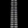 300pcs Full Cover Nail Tips for Extension in 15 Sizes - XS Coffin