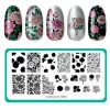 Peony Petals (M665) - Nail Stamping Plate