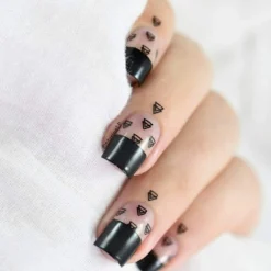 Perfect Trio - Bam! White + Straight Up Black Stamping Polish + Smudge Free Top Coat 3pc Bundle
