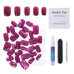 Petal Press On Nails - Short Squoval