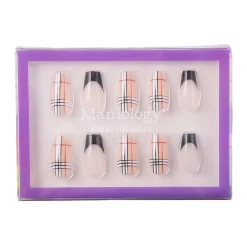 Plaid Perfect Press On Nails - Short Coffin