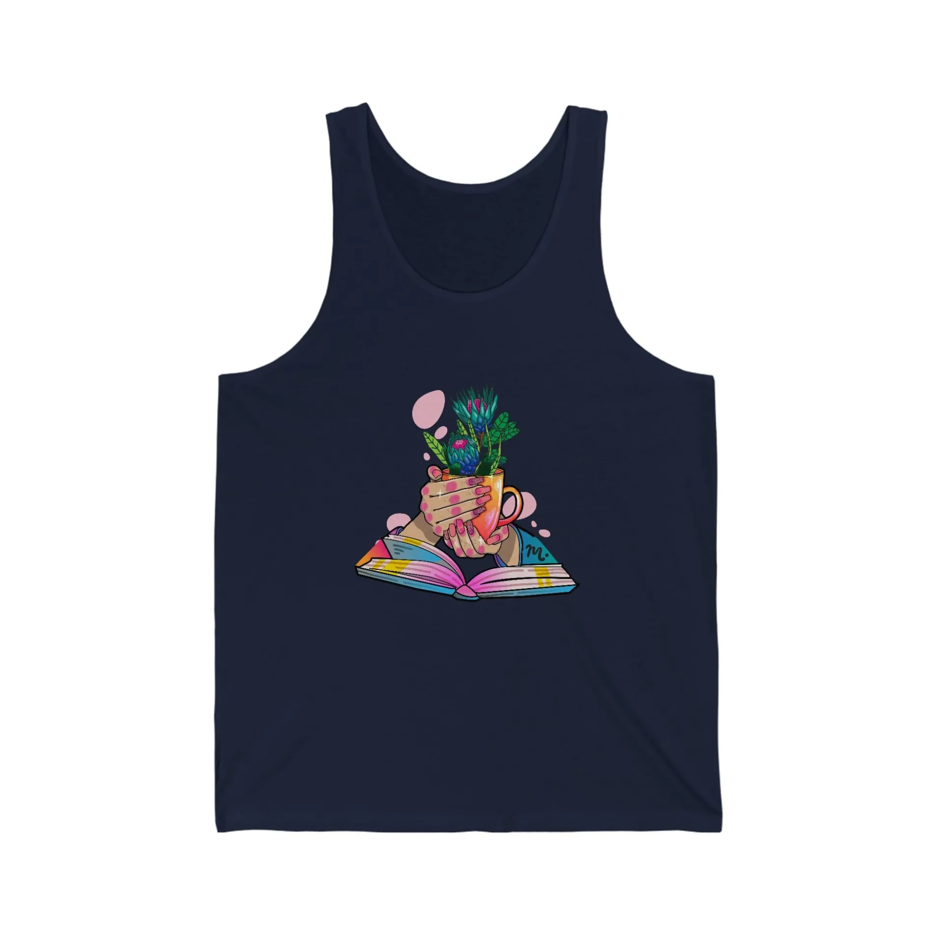 Plants, Books and Nails - Jersey Tank Top