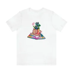 Plants, Books and Nails - Short Sleeve T-shirt