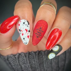 Queen of Hearts (P146) - Red Sheer Nail Polish