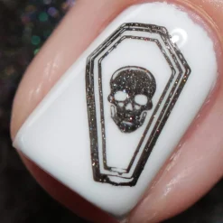 Raven (B402) - Black Sand Stamping Polish
