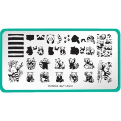 Red Panda (M680) - Nail Stamping Plate