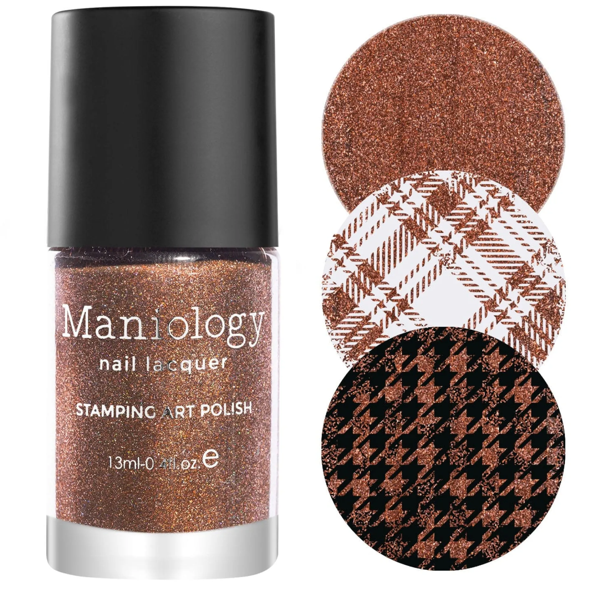 Rustic: Brick (B453) - Brown Sand Stamping Polish