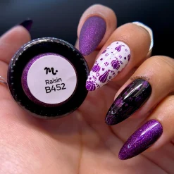 Rustic: Raisin (B452) - Purple Sand Stamping Polish