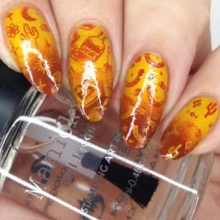 Saddle Up (B396) - Cream Amber Brown Stamping Polish