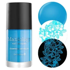 School's Out: Blue Glue (B288) - Neon Blue Stamping Polish