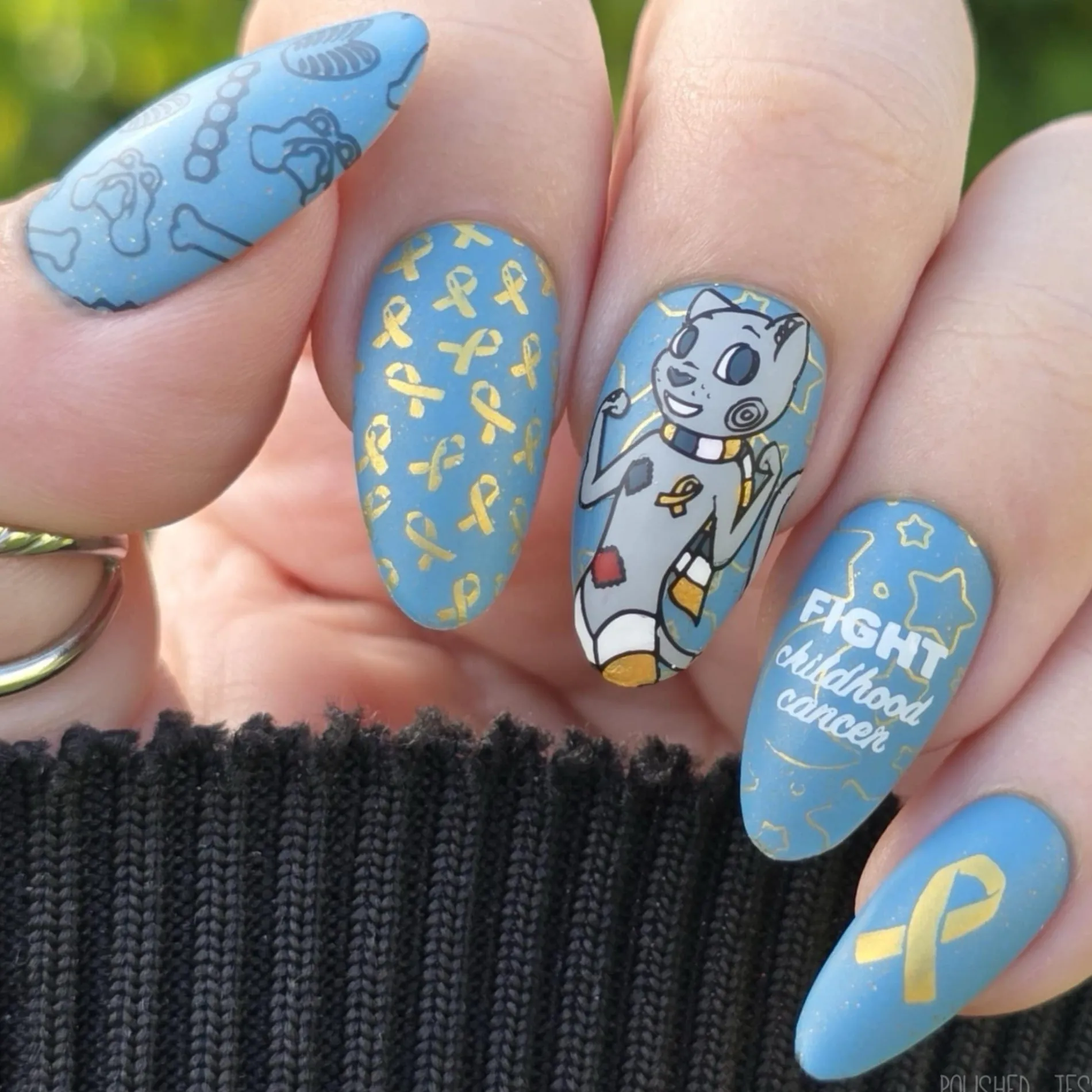 SFAC: American Childhood Cancer Organization (M576) - Nail Stamping Plate