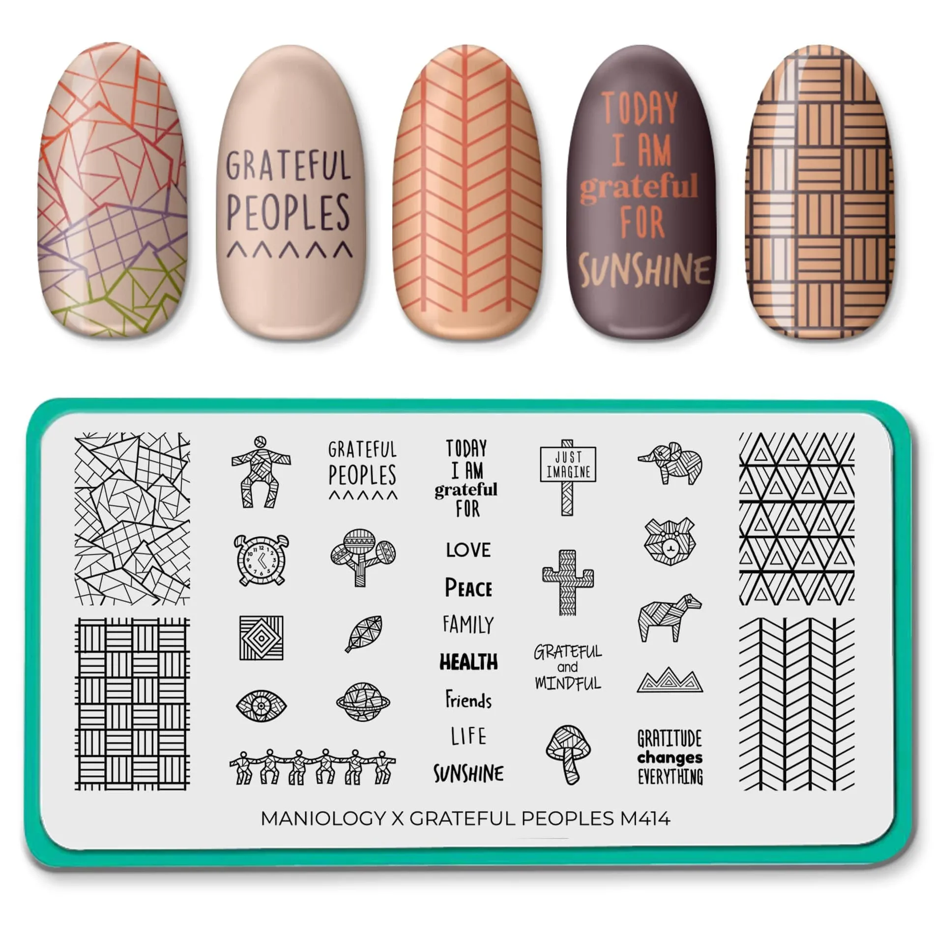 SFAC: Grateful Peoples (M414) - Nail Stamping Plate