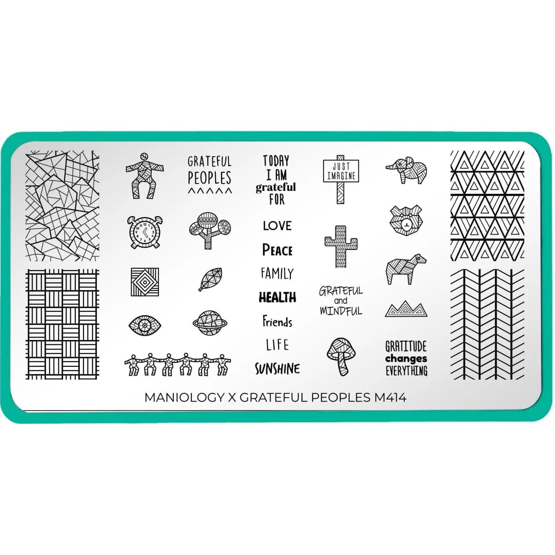 SFAC: Grateful Peoples (M414) - Nail Stamping Plate