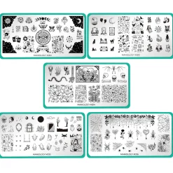 Shadowy Halloween (M312-M316) - Set of 5 Nail Stamping Plates